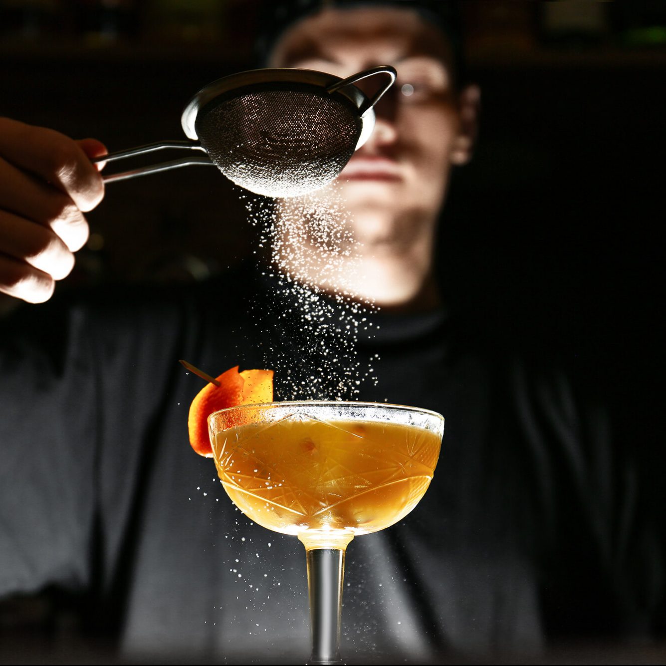 pouring drink